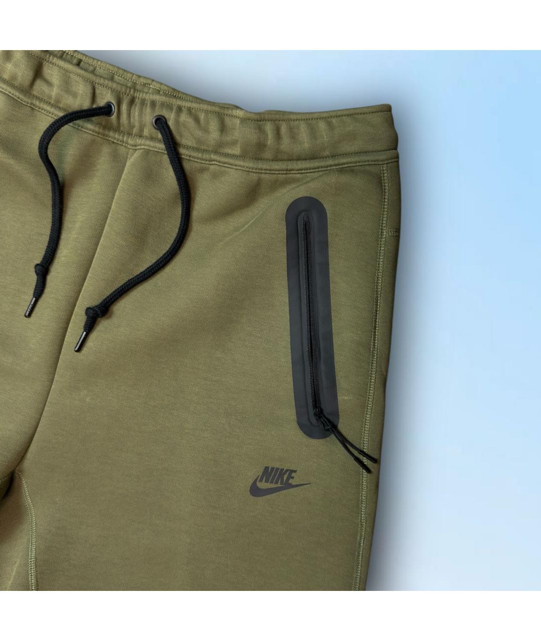 NIKE Хаки хлопковые повседневные брюки, фото 3