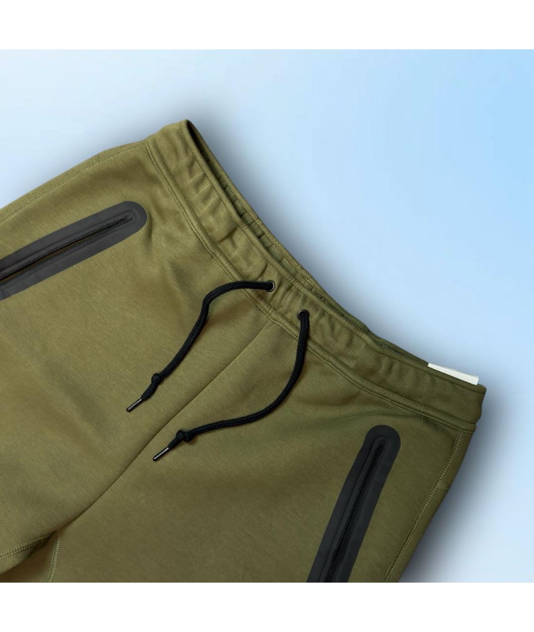 NIKE Хаки хлопковые повседневные брюки, фото 4