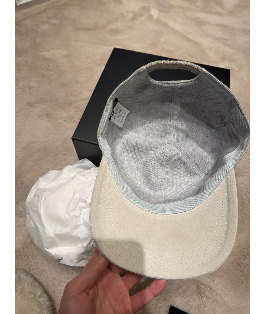 KITON Бежевая кашемировая кепка/бейсболка, фото 6