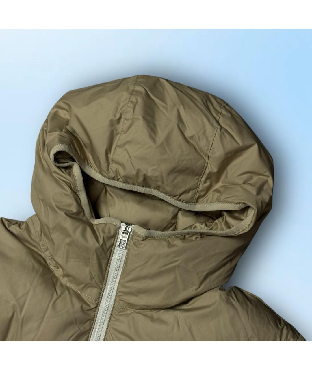 NIKE Бежевый хлопковый пуховик, фото 4