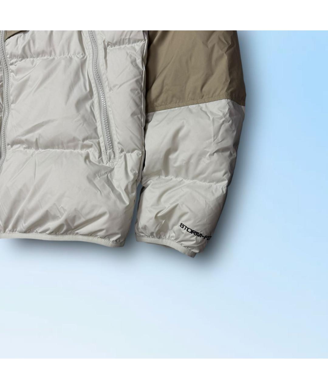 NIKE Бежевый хлопковый пуховик, фото 5