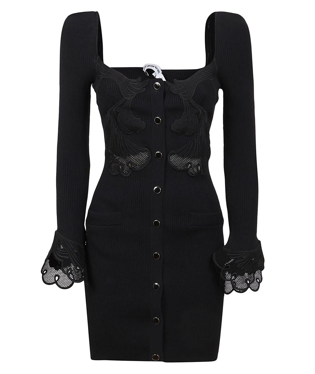 SELF-PORTRAIT Черное коктейльное платье, фото 3