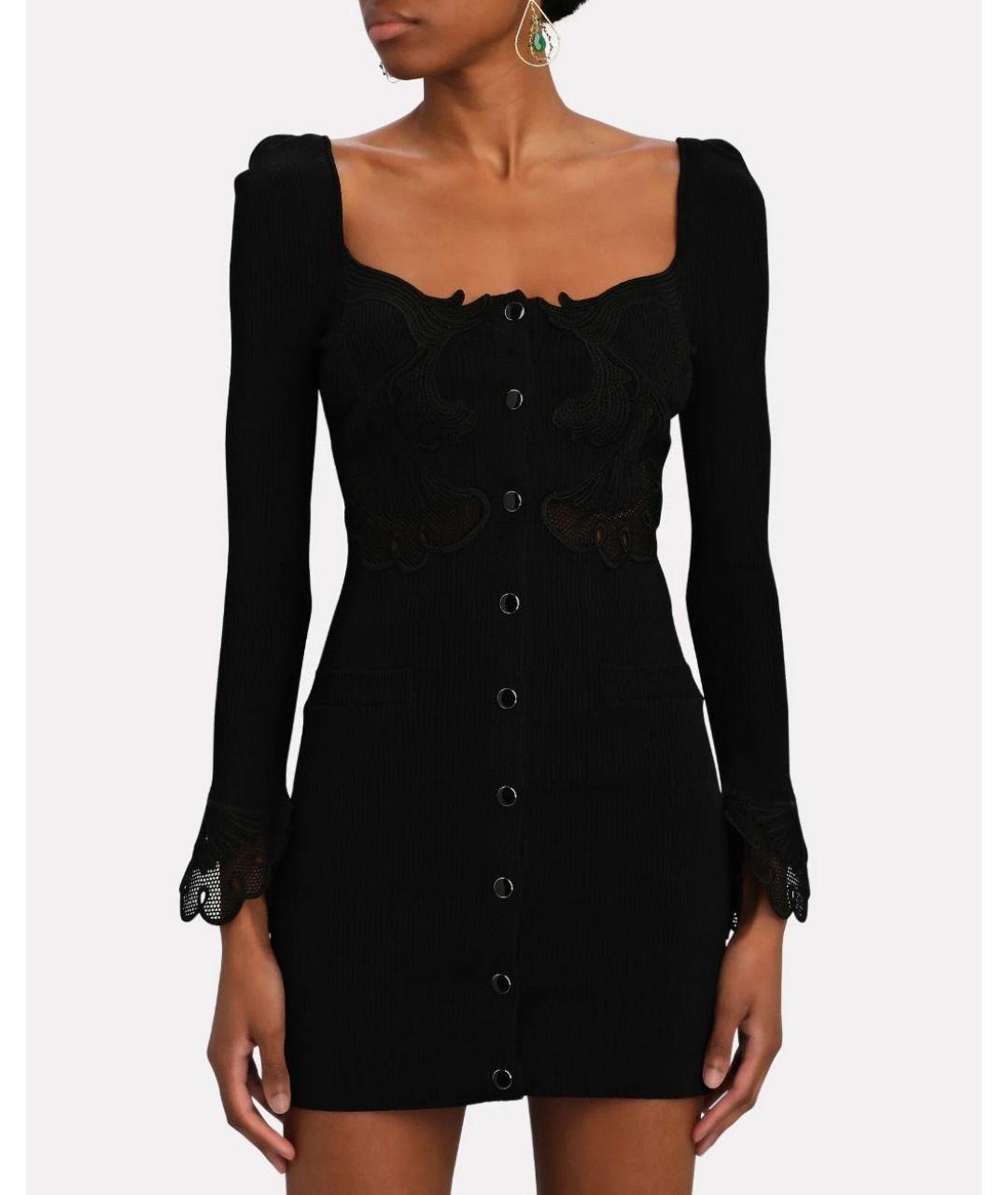 SELF-PORTRAIT Черное коктейльное платье, фото 2