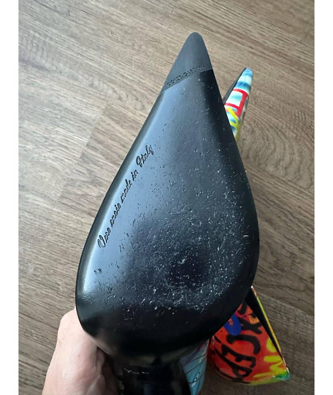 DOLCE&GABBANA Мульти туфли из лакированной кожи, фото 7