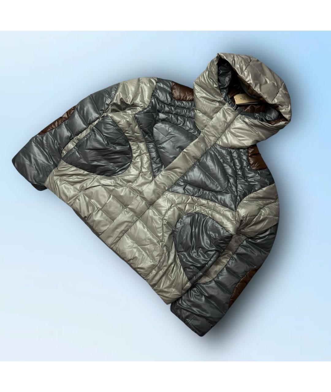 NIKE Антрацитовый полиэстеровый пуховик, фото 8