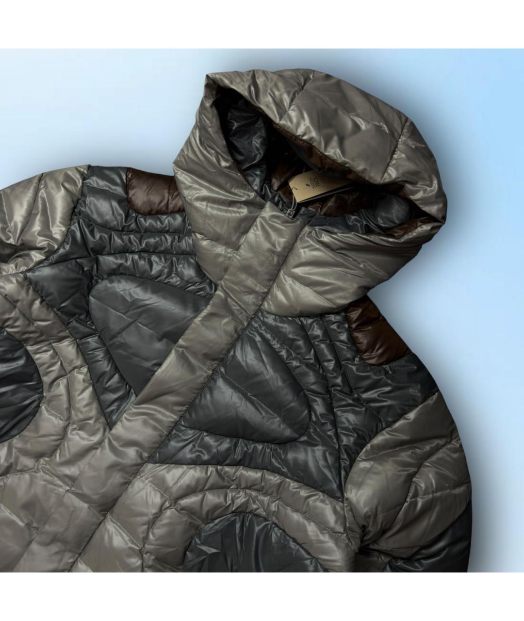 NIKE Антрацитовый полиэстеровый пуховик, фото 2