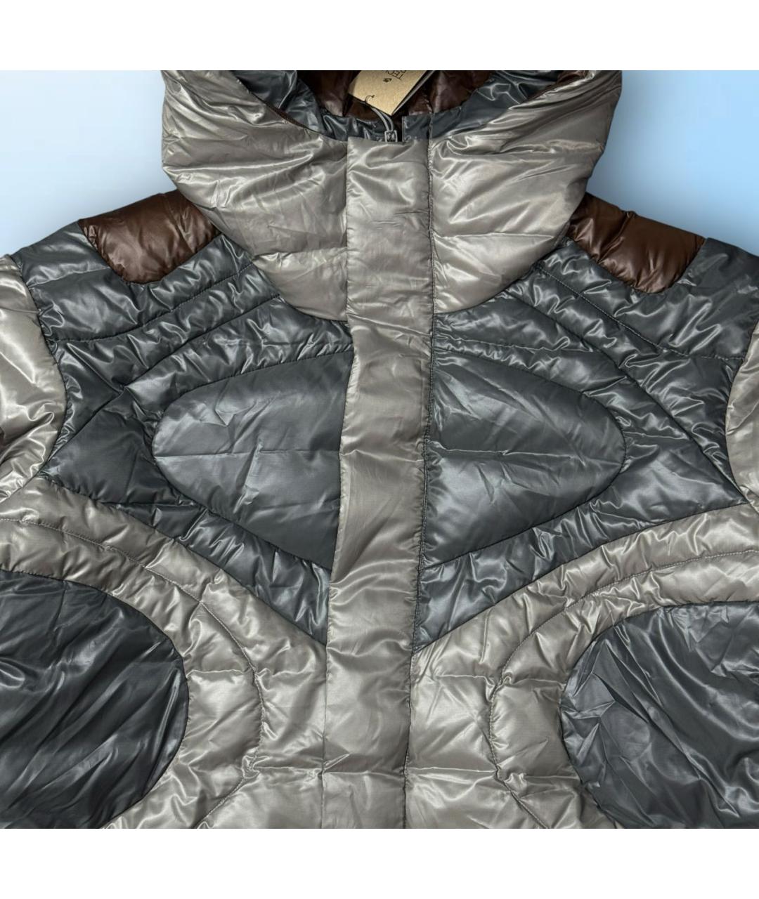 NIKE Антрацитовый полиэстеровый пуховик, фото 6