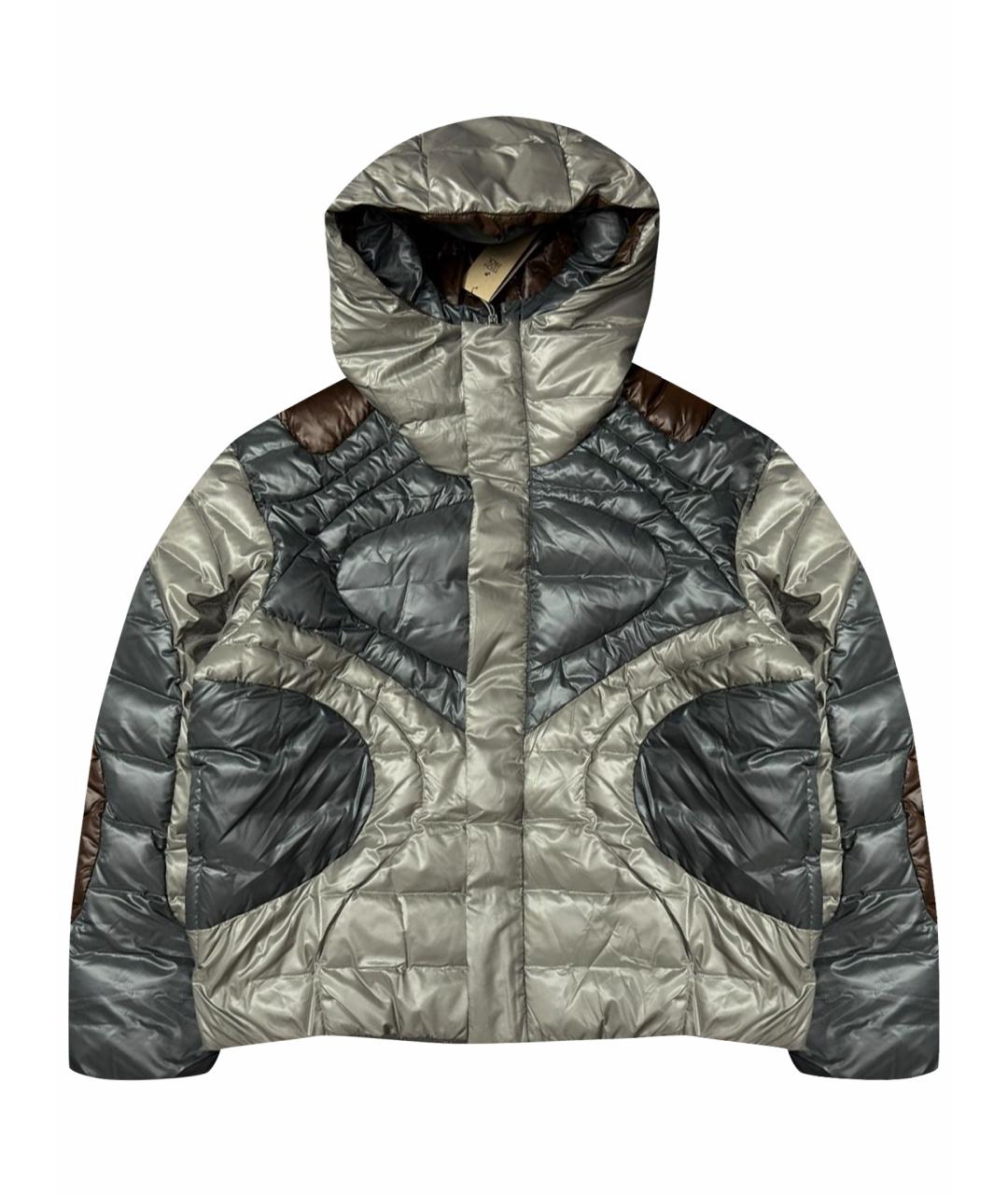 NIKE Антрацитовый полиэстеровый пуховик, фото 1