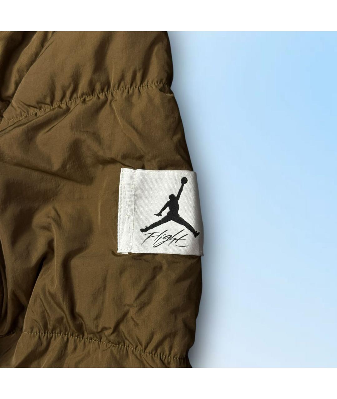 JORDAN Коричневая полиэстеровая парка, фото 4