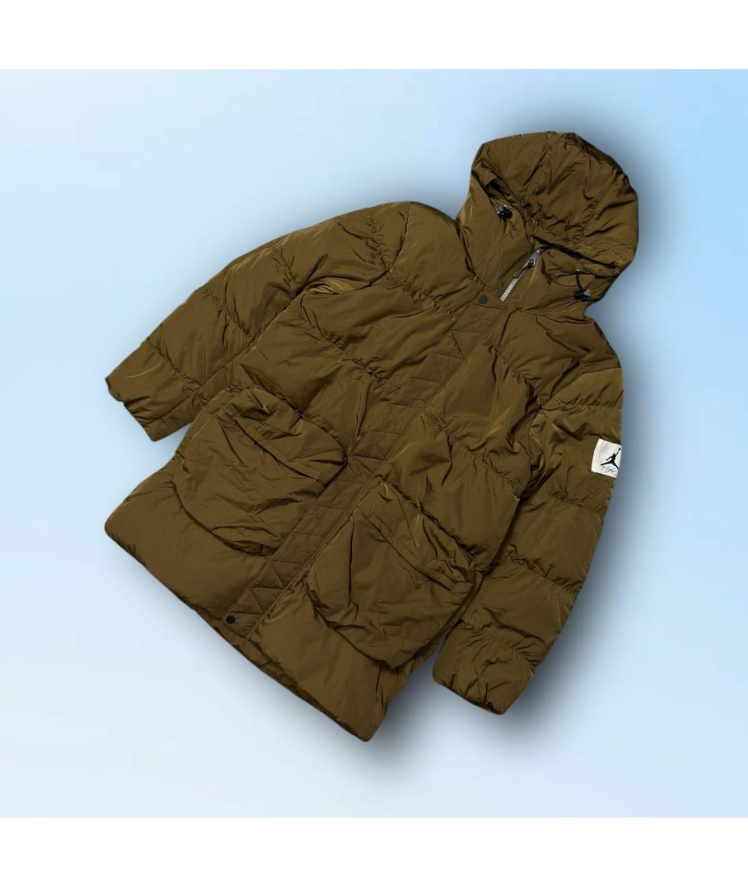 JORDAN Коричневая полиэстеровая парка, фото 7