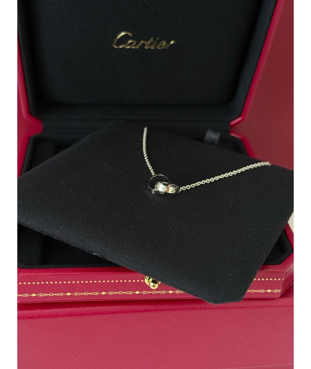 CARTIER Серебряное колье из белого золота, фото 5
