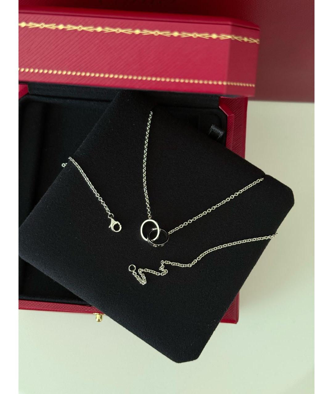 CARTIER Серебряное колье из белого золота, фото 4