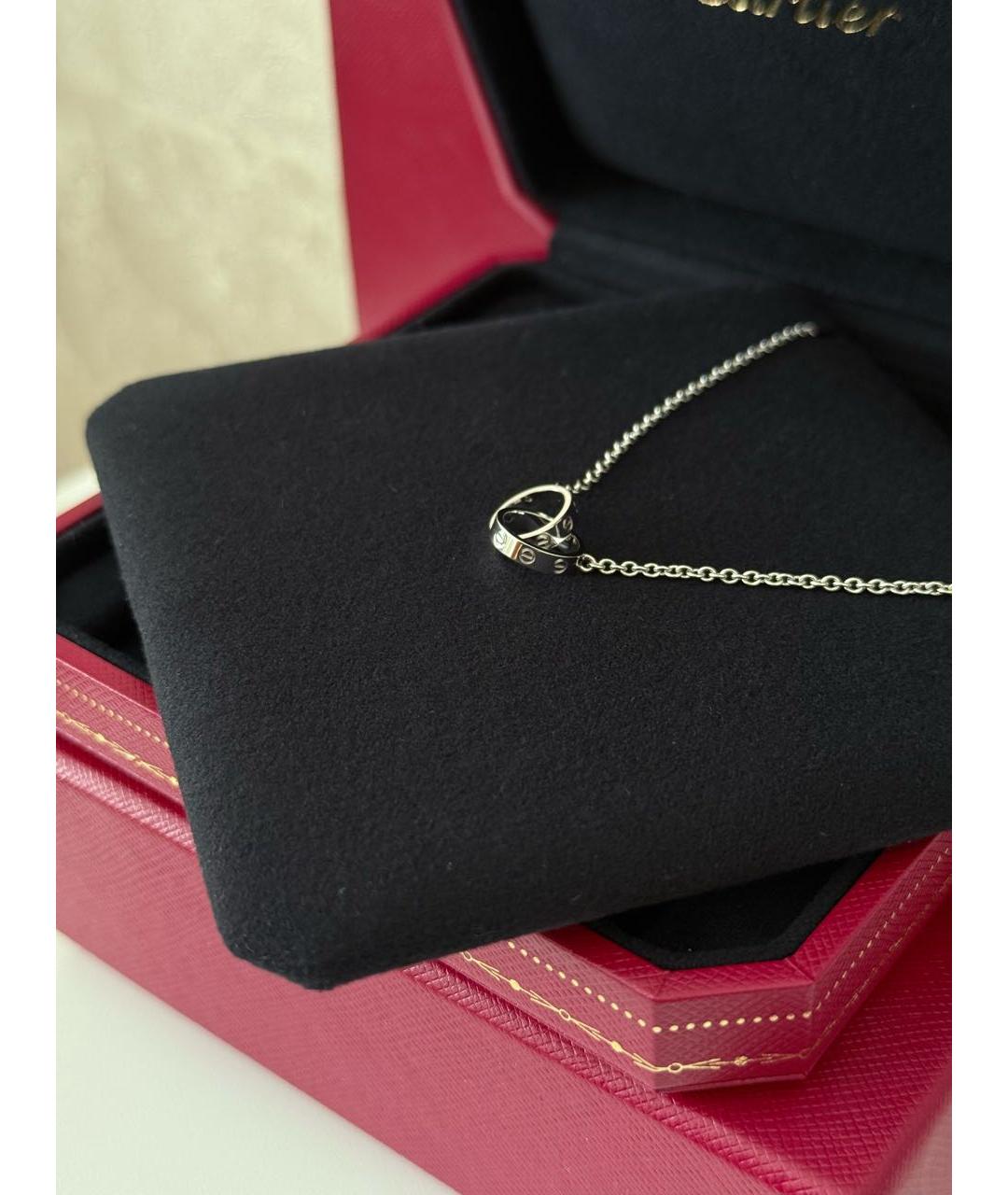 CARTIER Серебряное колье из белого золота, фото 6