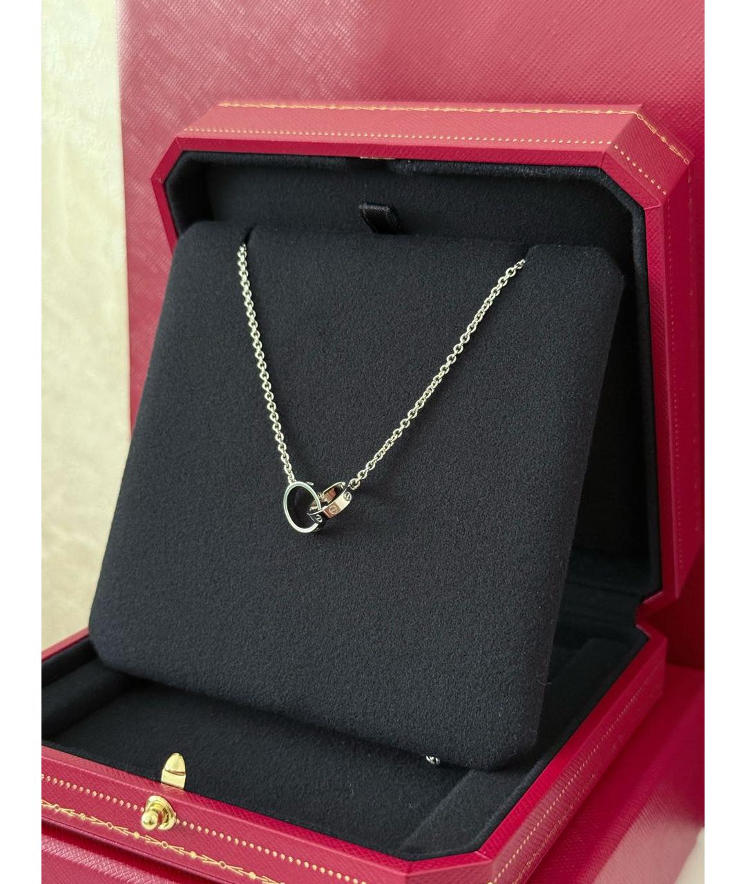 CARTIER Серебряное колье из белого золота, фото 2