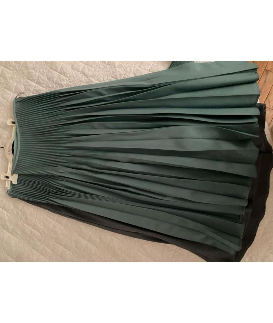 FENDI Зеленый кашемировый костюм с юбками, фото 6