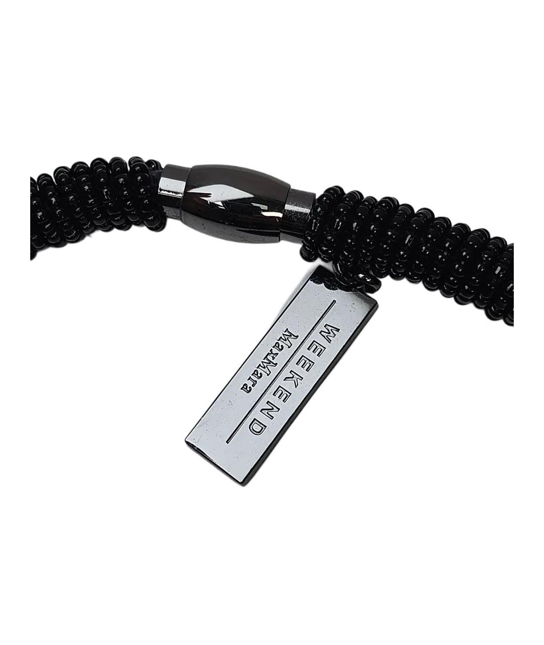 WEEKEND MAX MARA Черное колье из бисера, фото 5