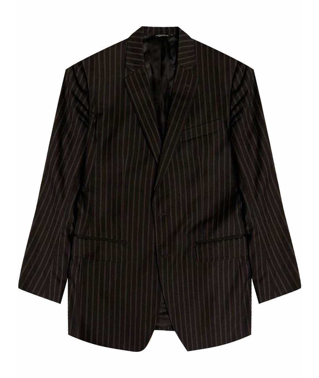 DOLCE&GABBANA Темно-синий шерстяной пиджак, фото 1