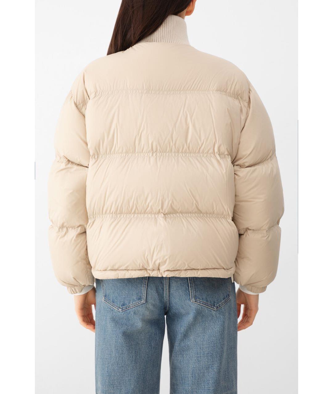 CELINE Бежевый полиамидовый пуховик, фото 5