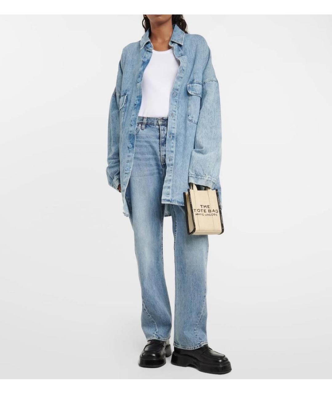 MARC JACOBS Бежевая хлопковая сумка через плечо, фото 5