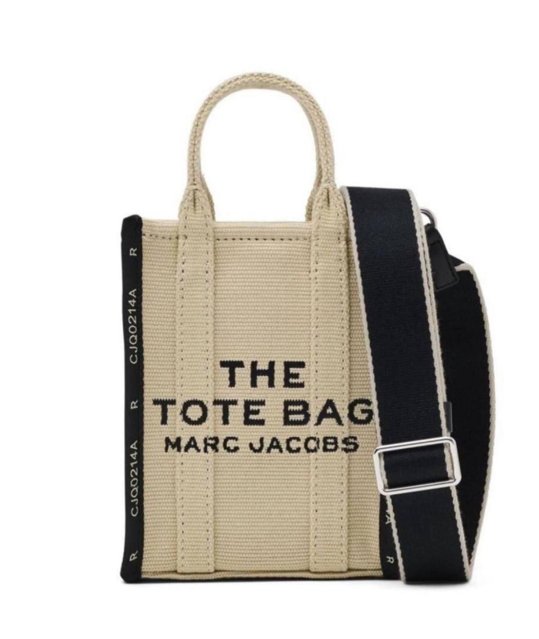 MARC JACOBS Бежевая хлопковая сумка через плечо, фото 7