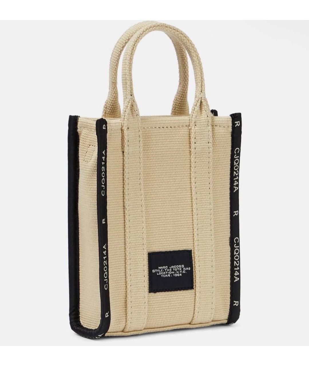 MARC JACOBS Бежевая хлопковая сумка через плечо, фото 3