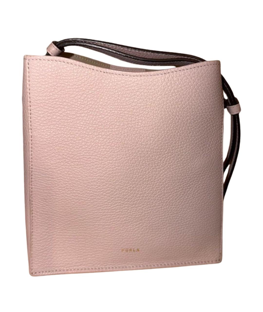 FURLA Розовая кожаная сумка тоут, фото 1