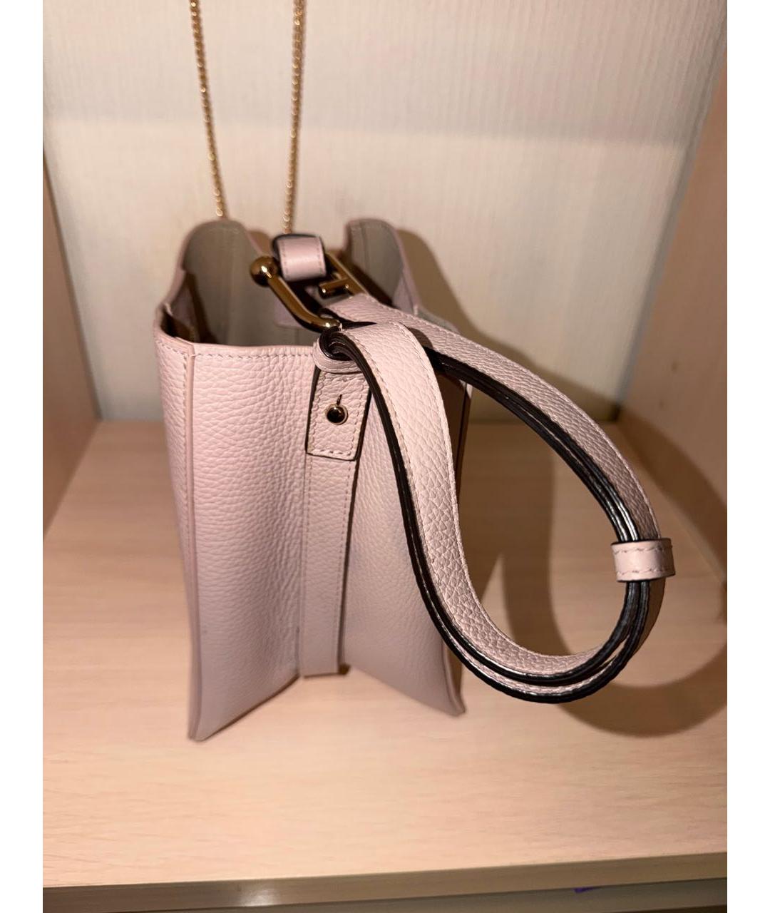 FURLA Розовая кожаная сумка тоут, фото 2