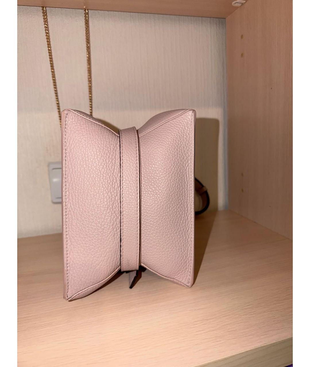 FURLA Розовая кожаная сумка тоут, фото 5