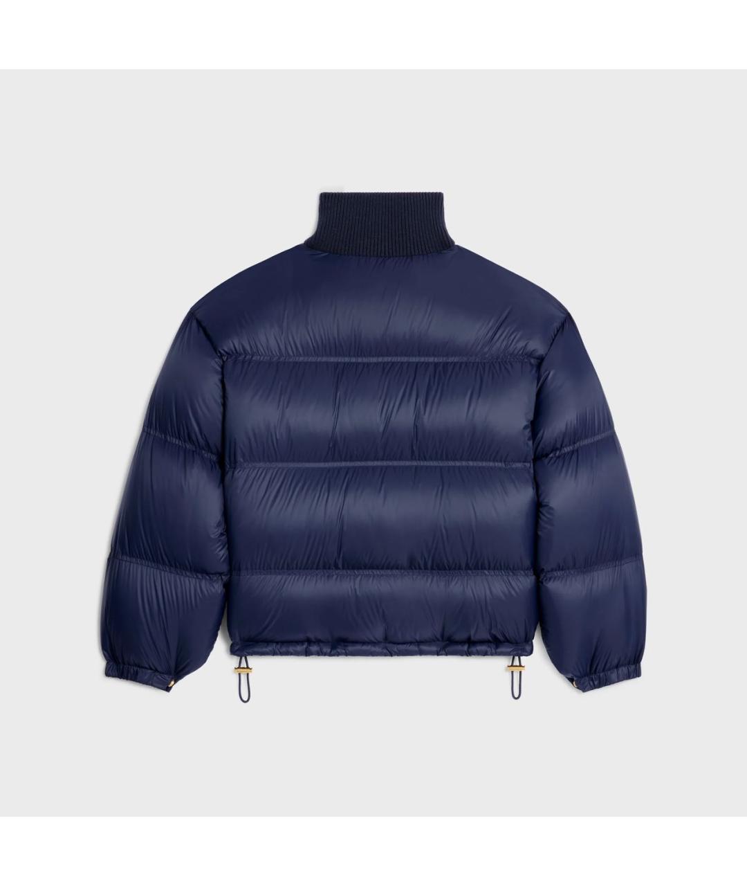 CELINE Синий полиамидовый пуховик, фото 2