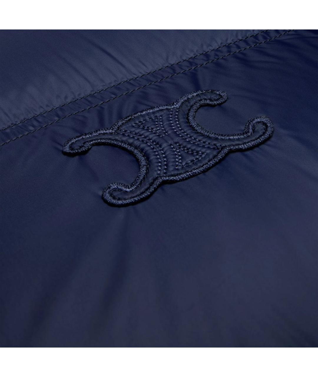 CELINE Синий полиамидовый пуховик, фото 7