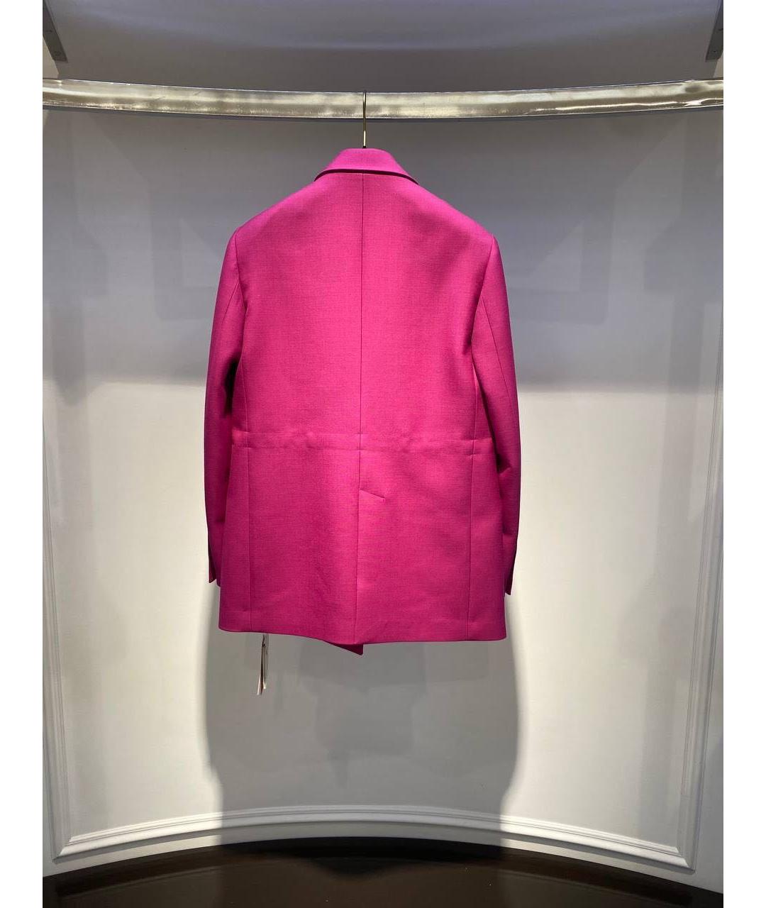 VALENTINO Фуксия шерстяной жакет/пиджак, фото 3