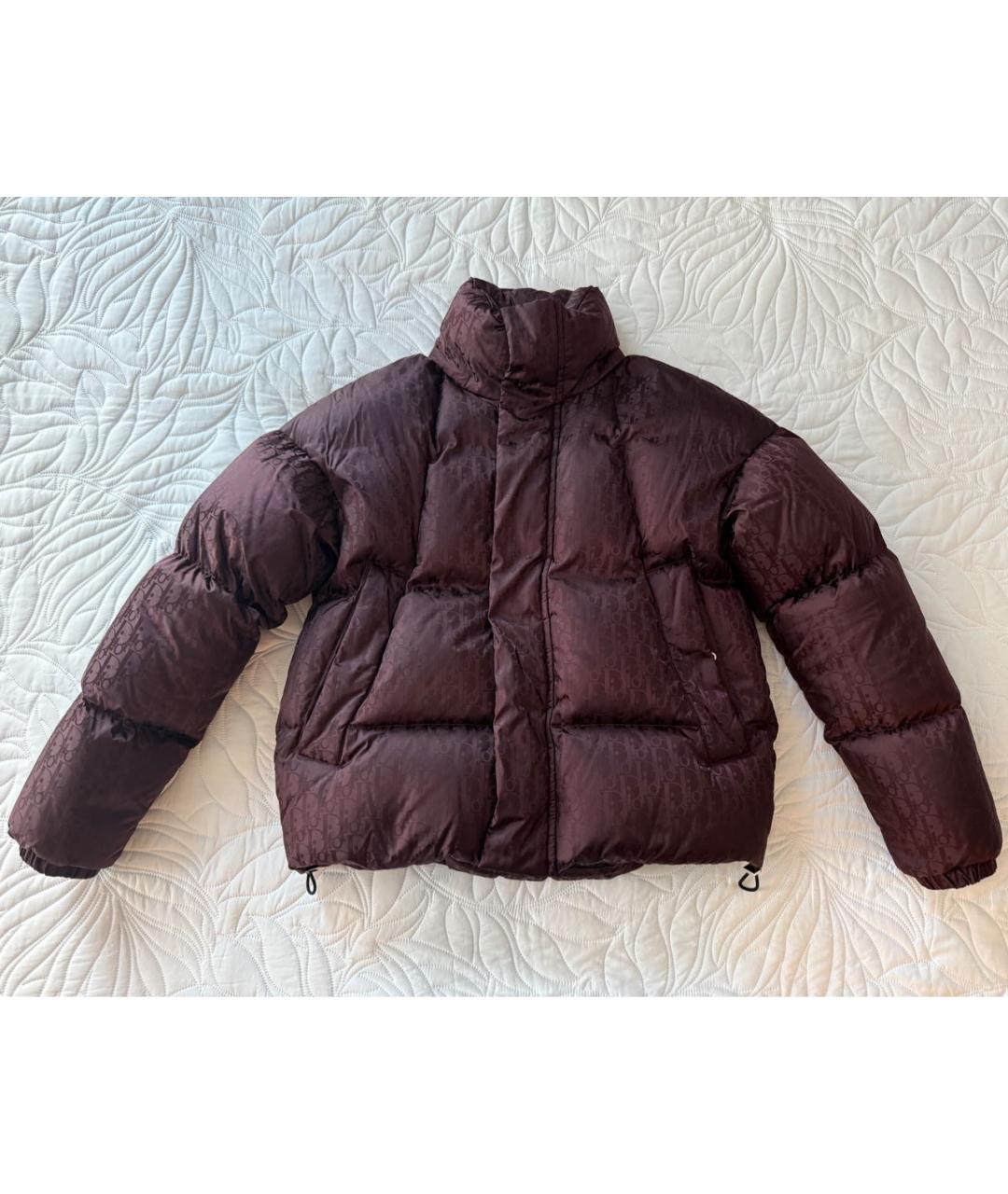 CHRISTIAN DIOR Бордовый полиамидовый пуховик, фото 4