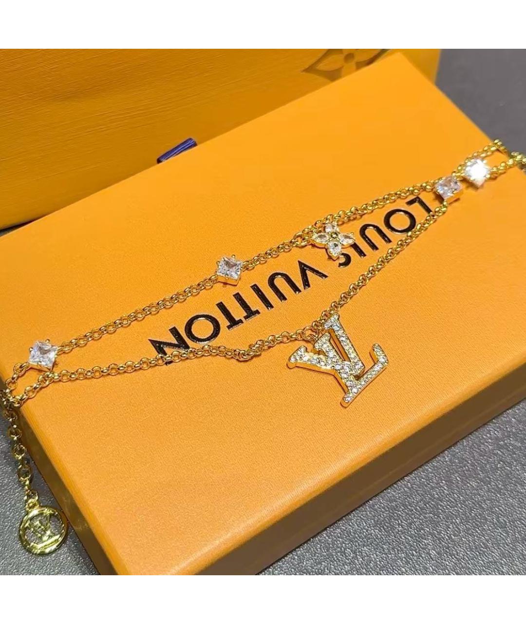 LOUIS VUITTON Золотой металлический браслет, фото 3