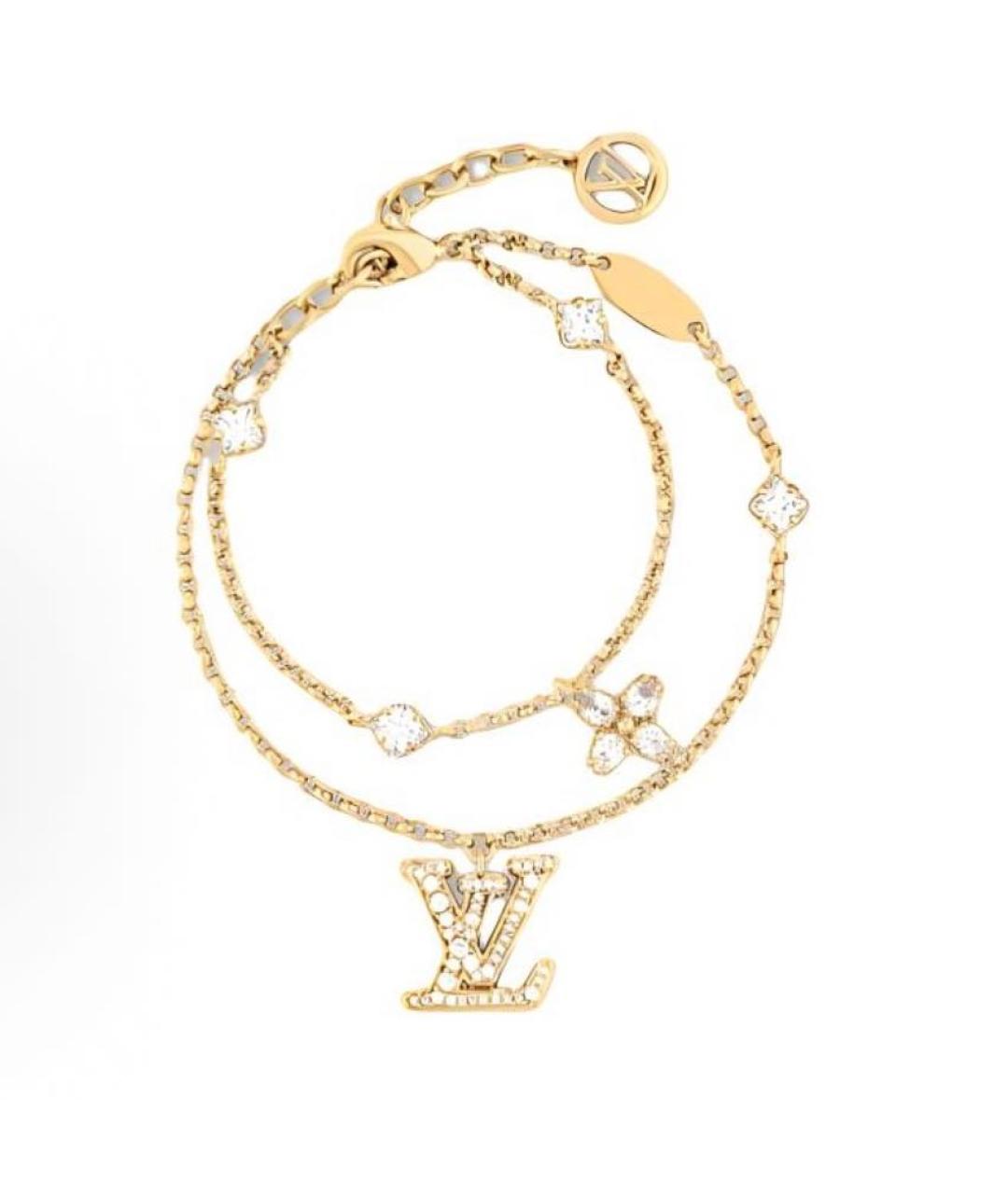 LOUIS VUITTON Золотой металлический браслет, фото 4