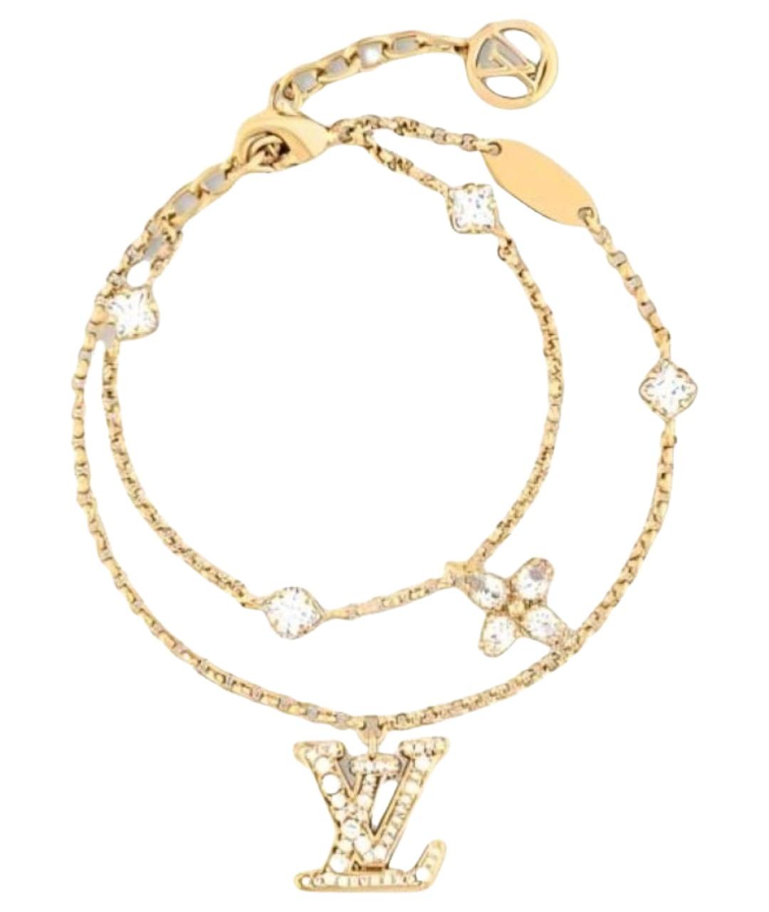 LOUIS VUITTON Золотой металлический браслет, фото 1