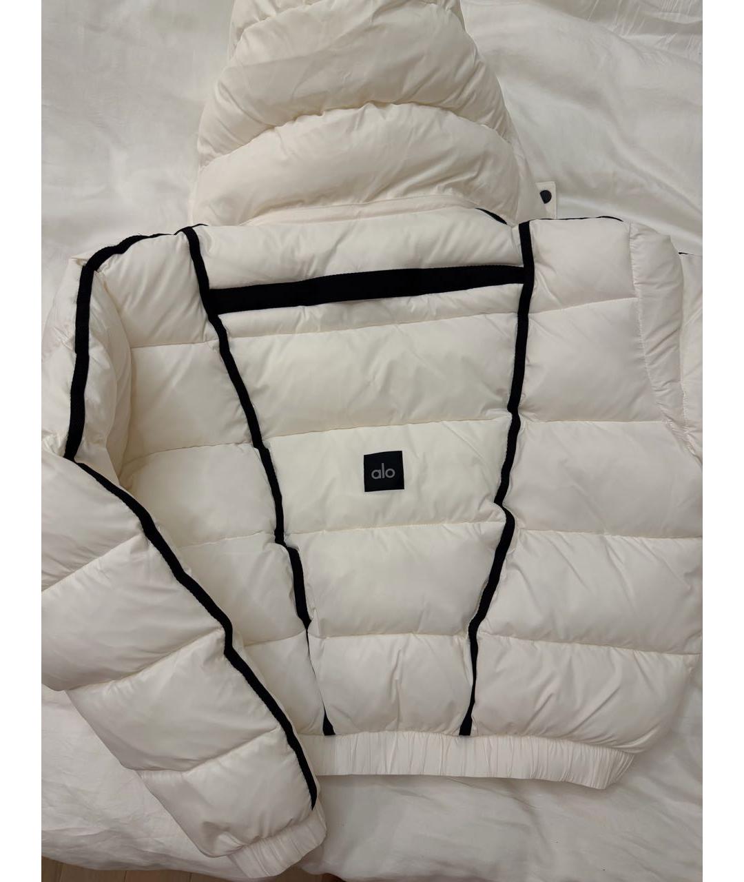 ALO YOGA Белая полиэстеровая куртка, фото 2