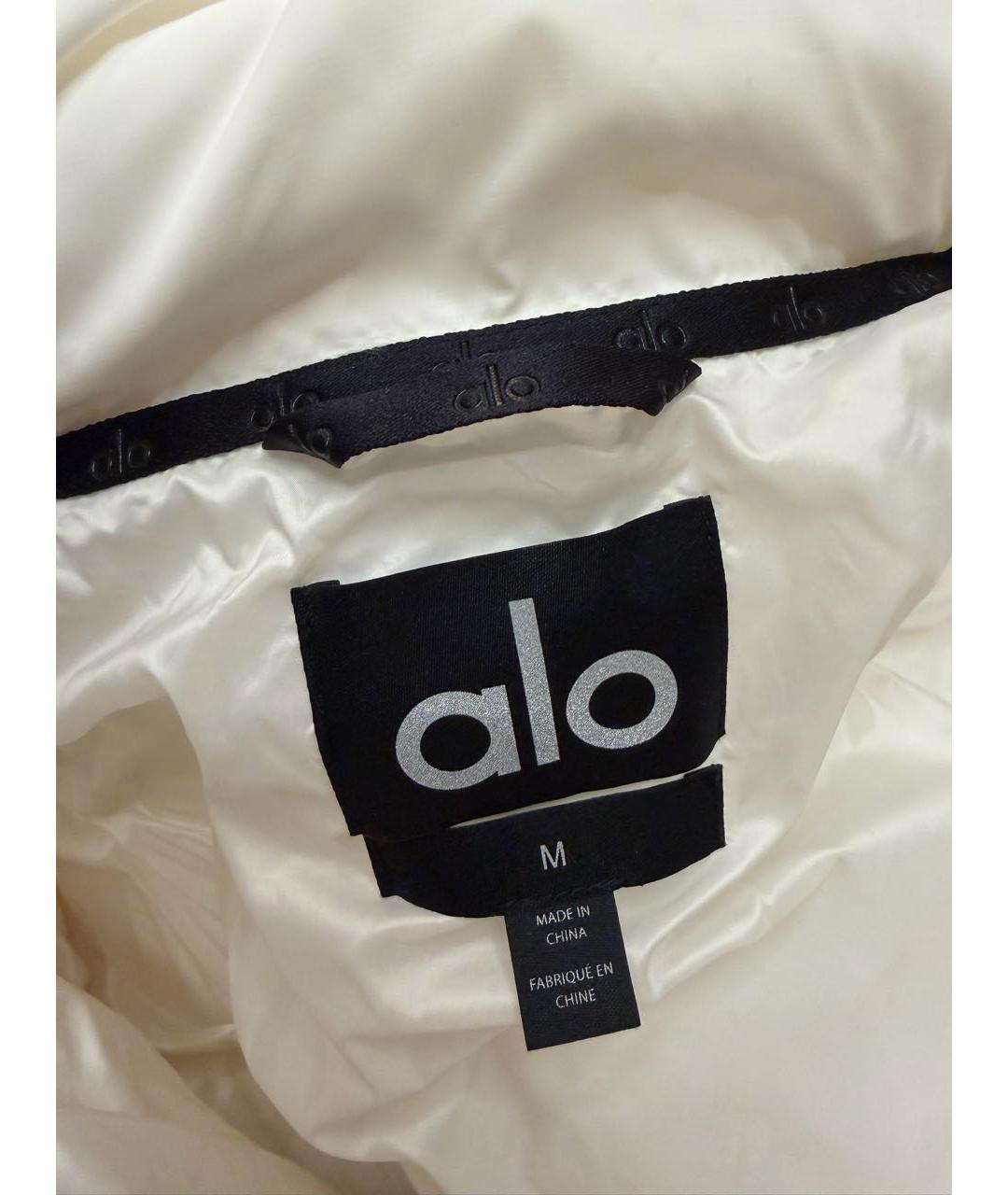 ALO YOGA Белая полиэстеровая куртка, фото 6