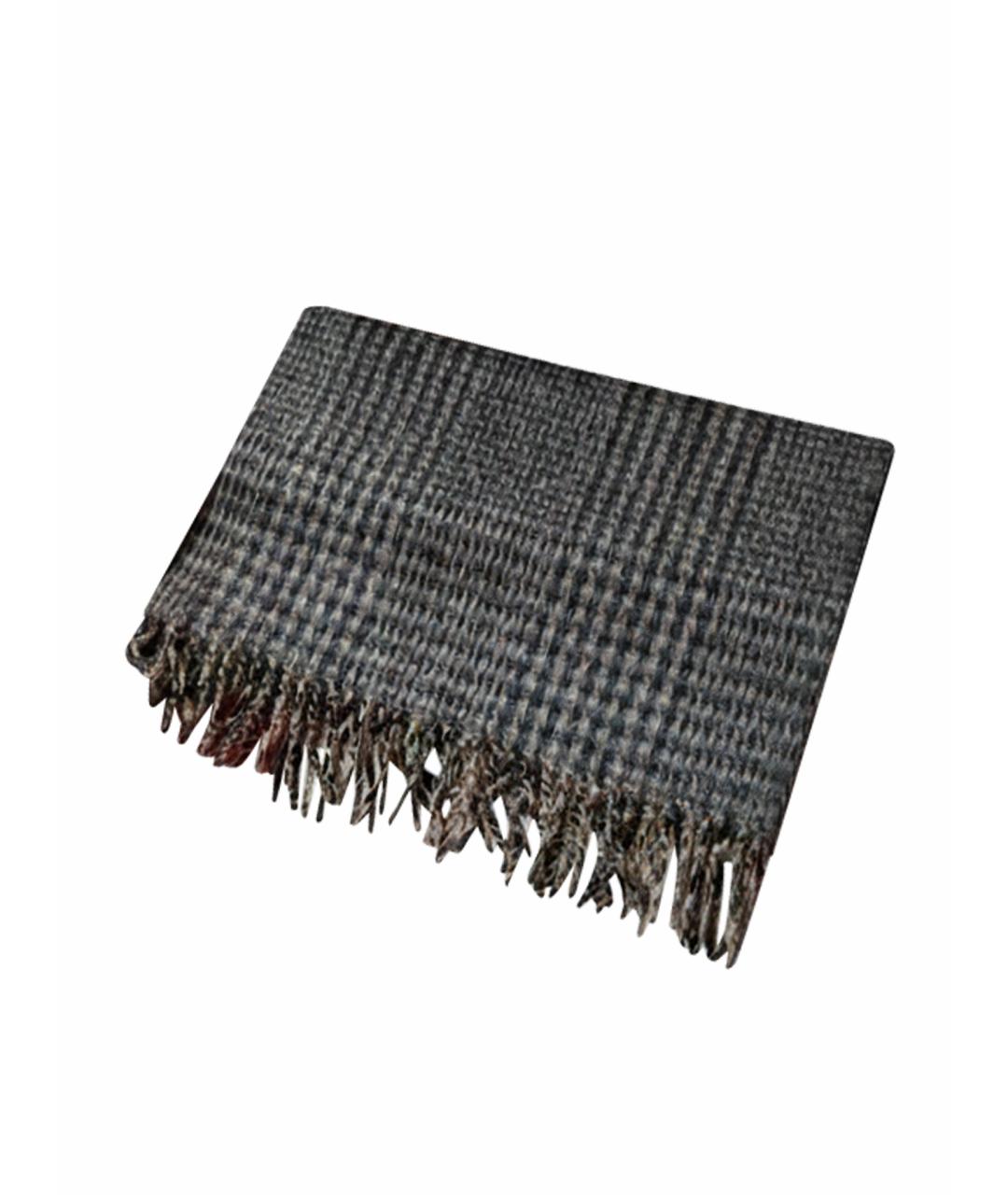 LORO PIANA Коричневый кашемировый шарф, фото 1