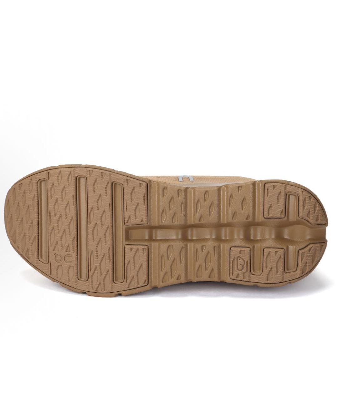 LOEWE Бежевые текстильные кроссовки, фото 4