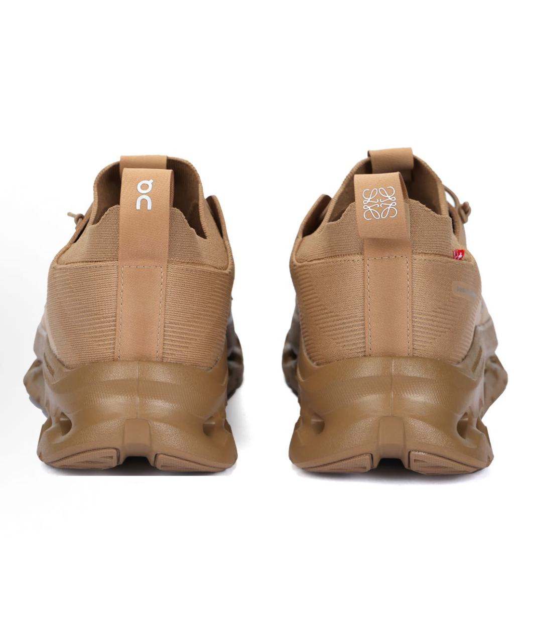 LOEWE Бежевые текстильные кроссовки, фото 3