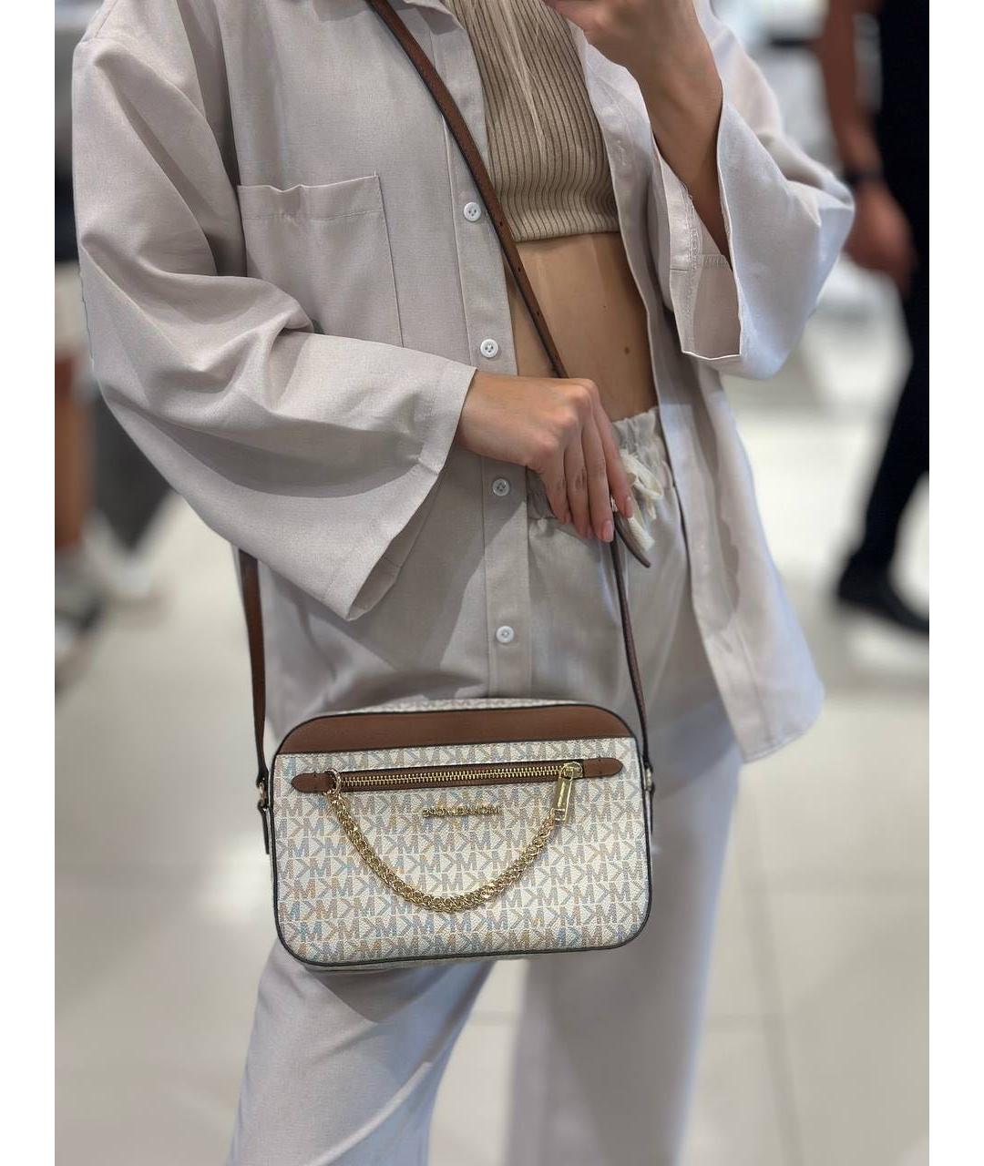 MICHAEL KORS Коричневая кожаная сумка через плечо, фото 2