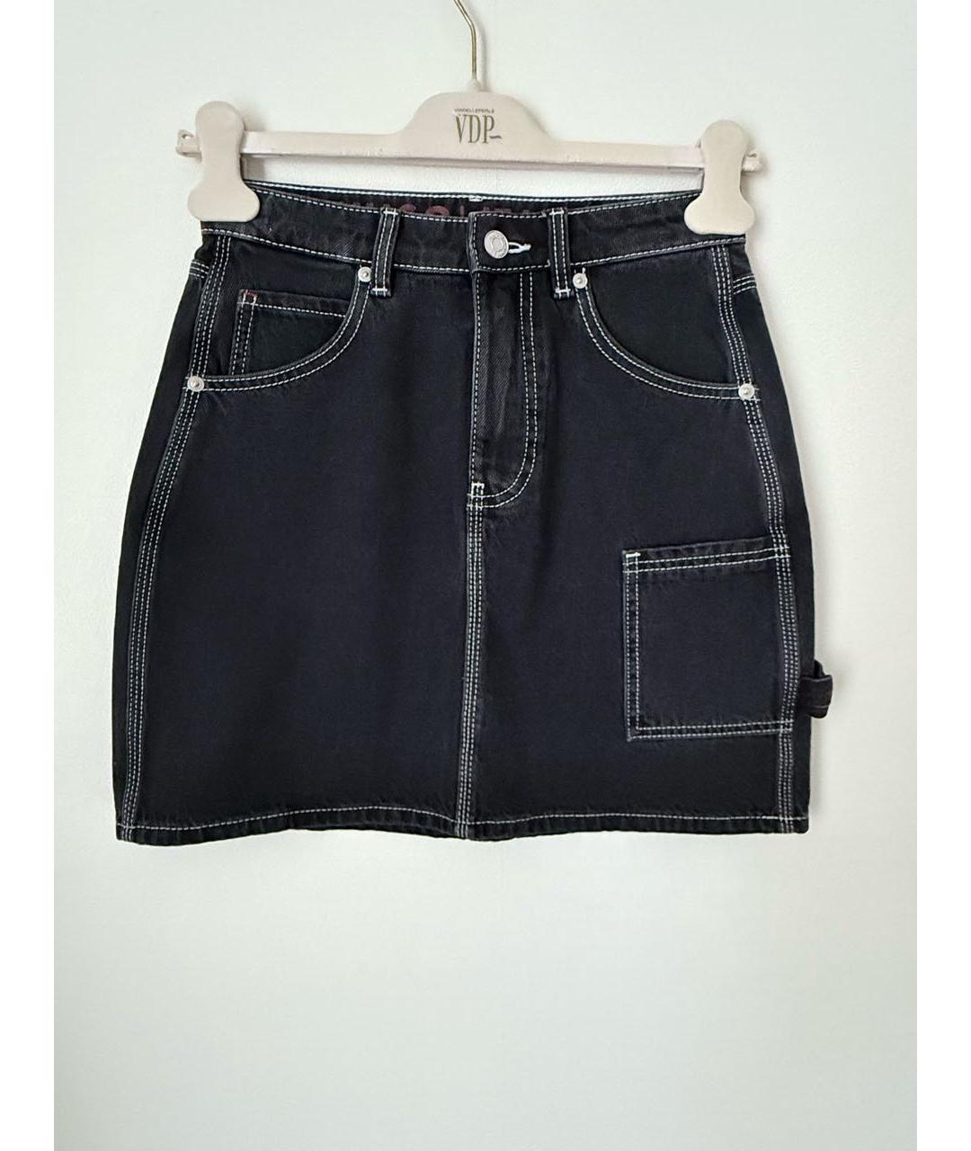 HUGO BOSS Мульти хлопко-эластановая юбка мини, фото 9