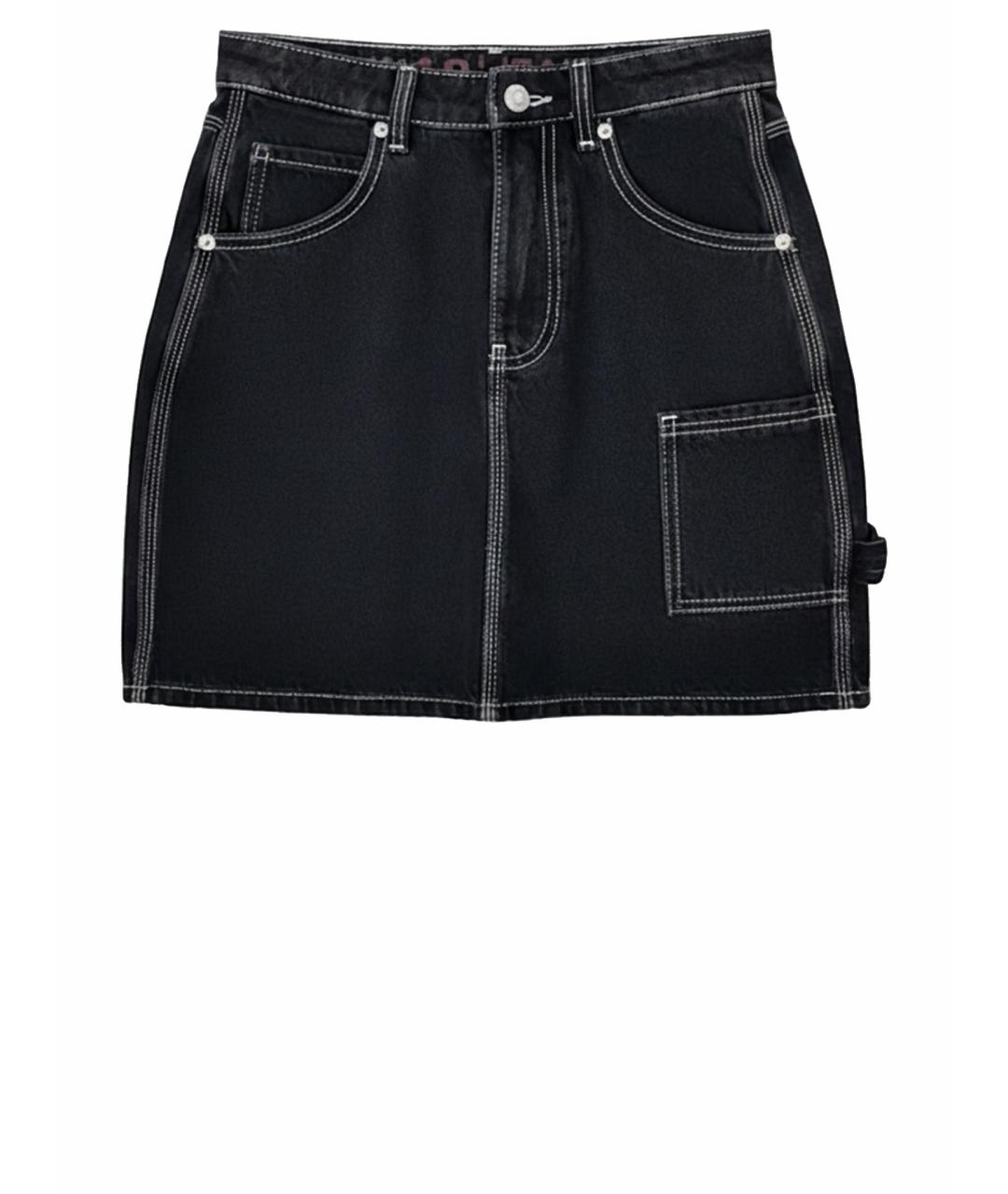 HUGO BOSS Мульти хлопко-эластановая юбка мини, фото 1