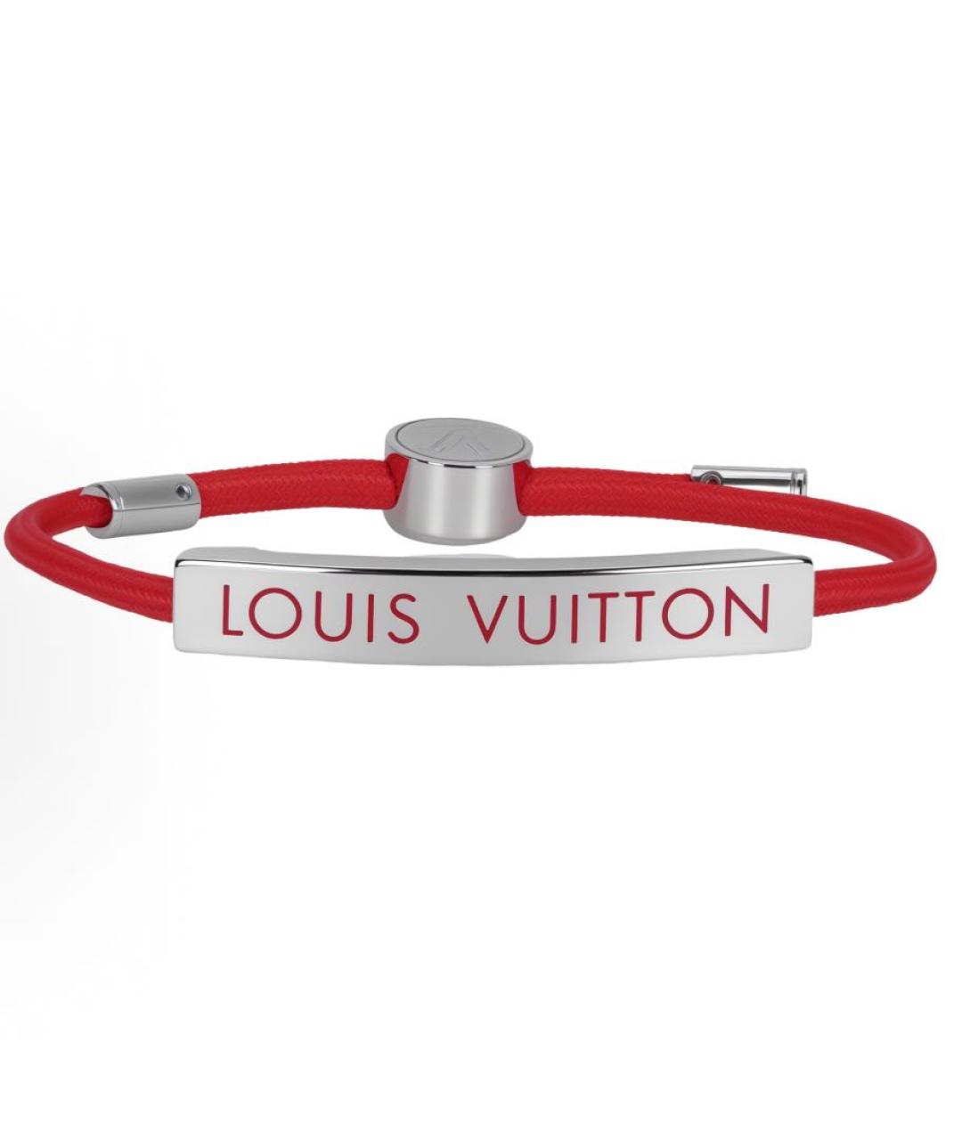LOUIS VUITTON Красный металлический браслет, фото 2