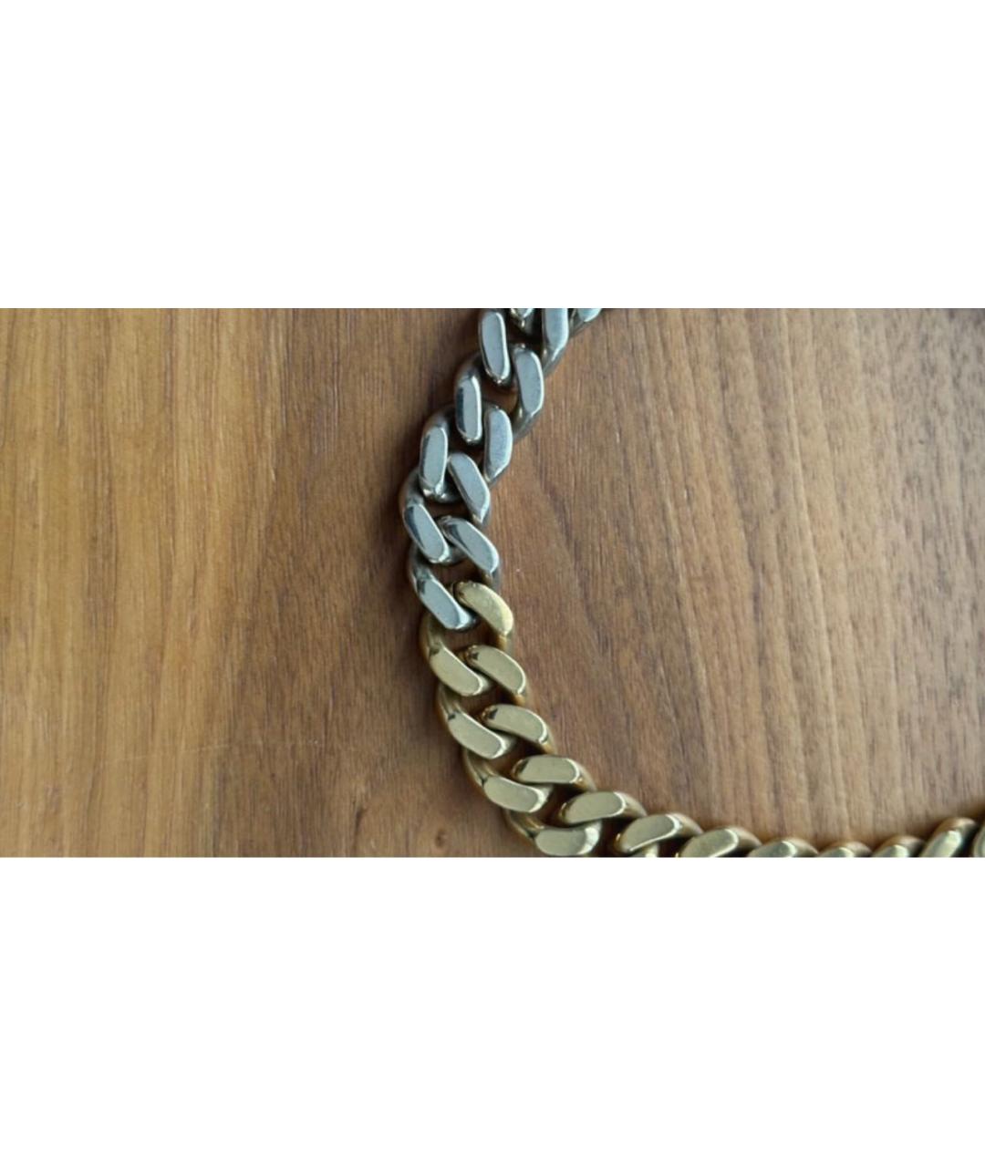 SAINT LAURENT Золотое металлическое колье, фото 6