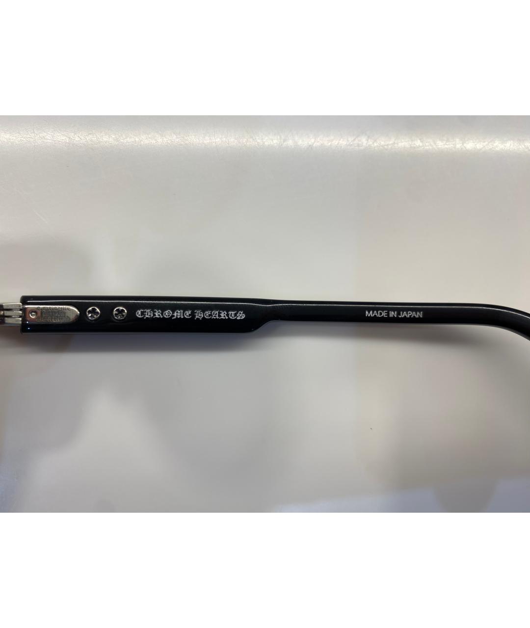 CHROME HEARTS Черные пластиковые солнцезащитные очки, фото 3