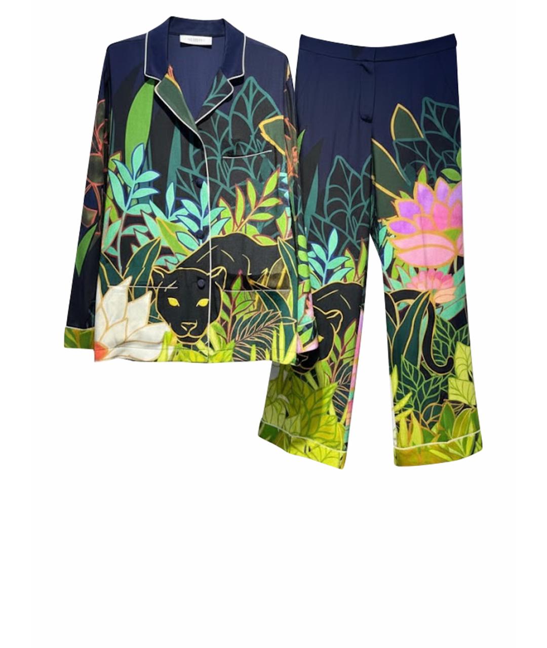 VALENTINO Мульти шелковый костюм с брюками, фото 1