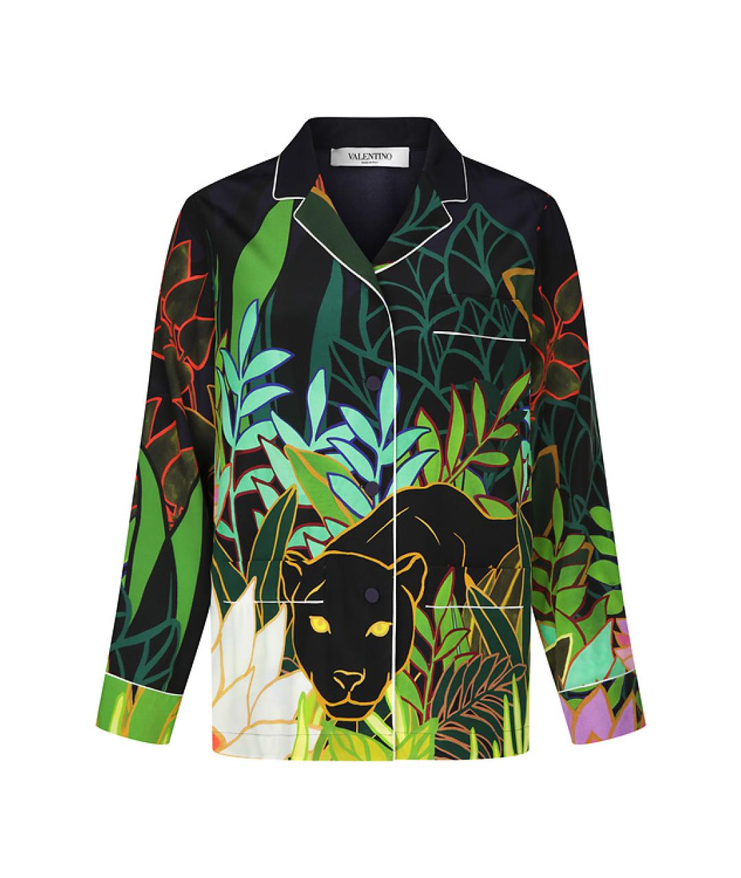 VALENTINO Мульти шелковый костюм с брюками, фото 4