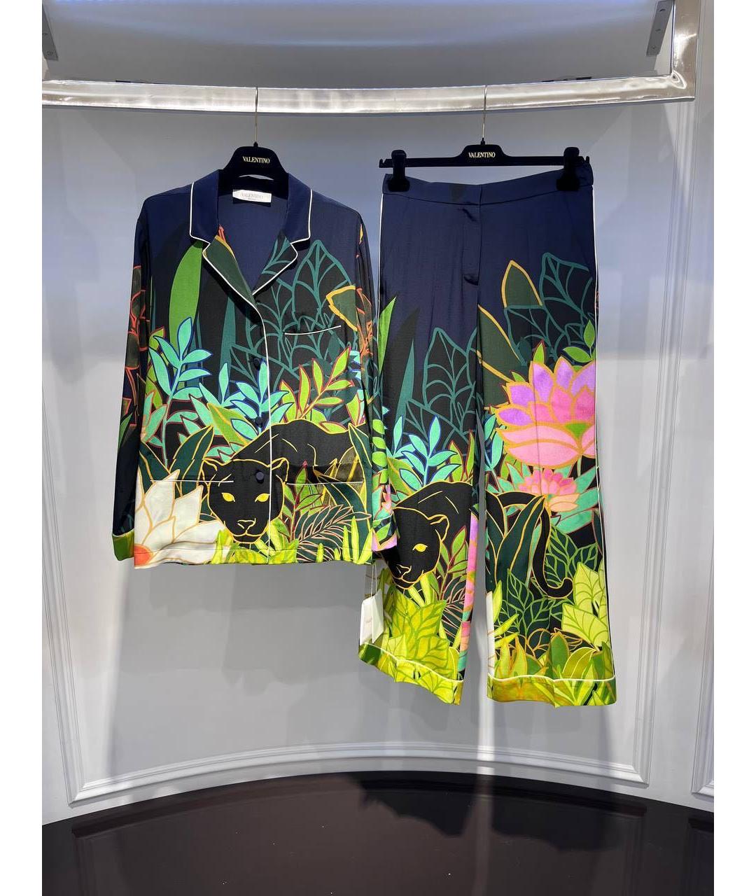 VALENTINO Мульти шелковый костюм с брюками, фото 5