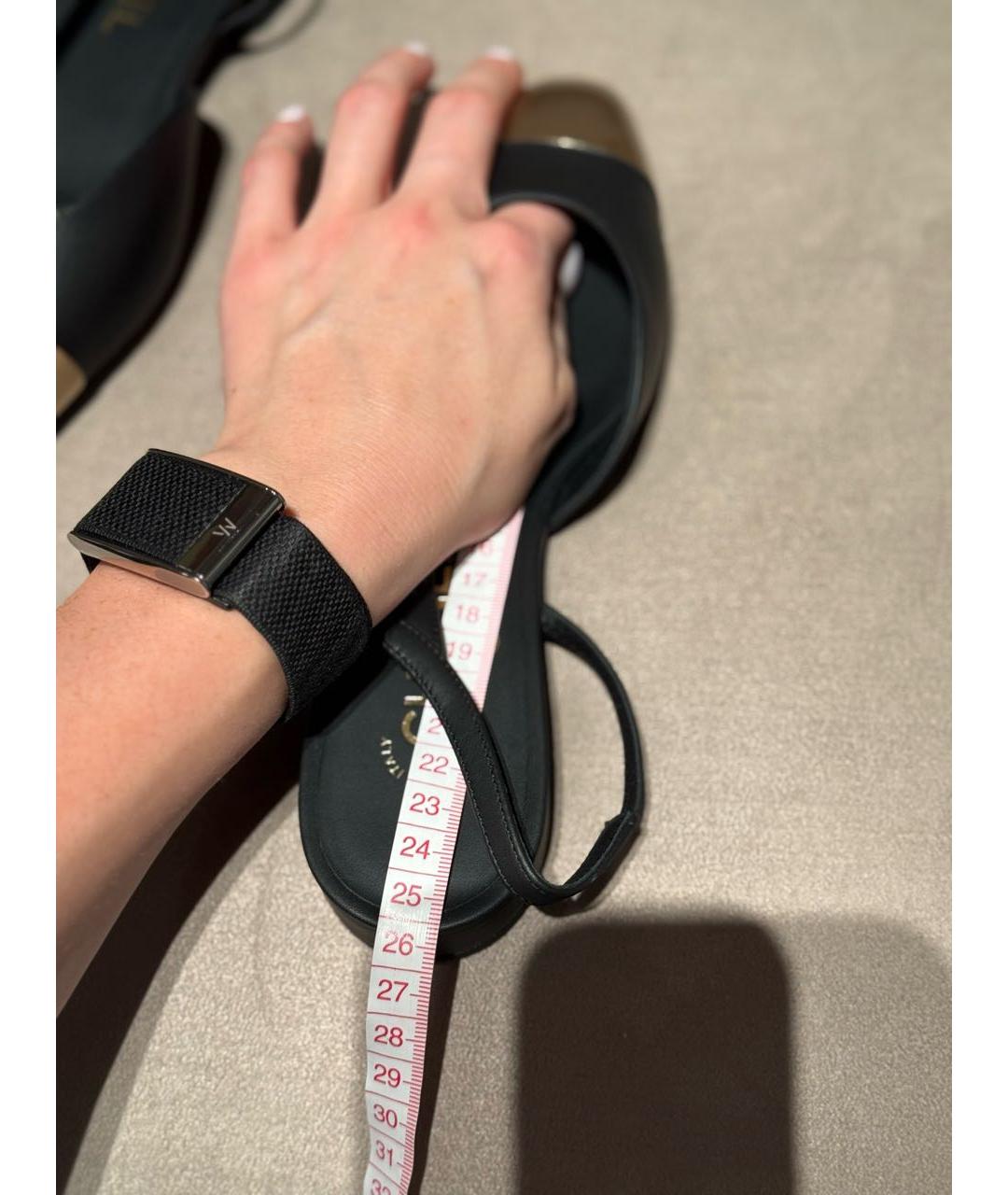 CHANEL Черные кожаные балетки, фото 4